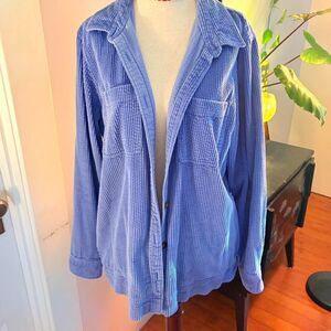 Llbean Women's Blue and Purple Shirt